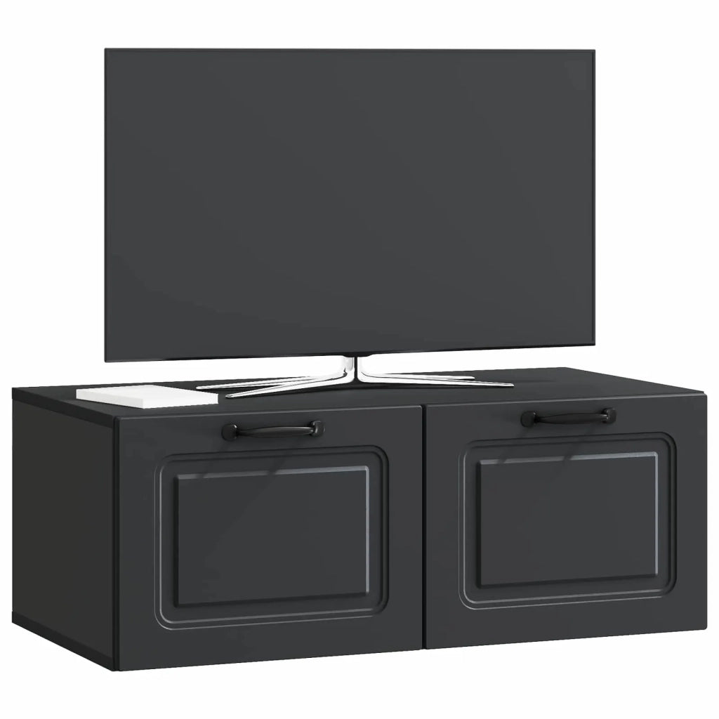 Mobile TV da Muro | Armadietto TV | Mobile Porta TV Nero 78,5 x 41 x 30 cm