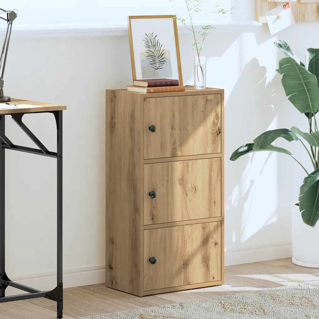 Libreria Rovere Artigianale 40x24x77 cm in Legno Multistrato 860372