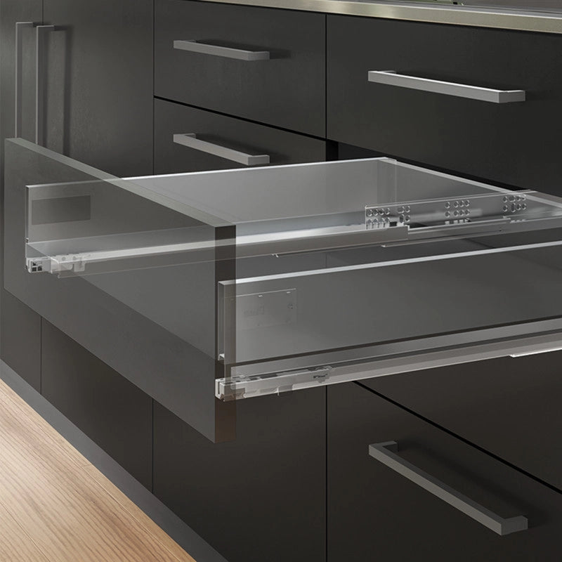 Kit di cassetti per cucina o bagno Vertex con regolazione 3D, altezza 178 mm, con pannelli inclusi, modulo 600 mm, Ver..