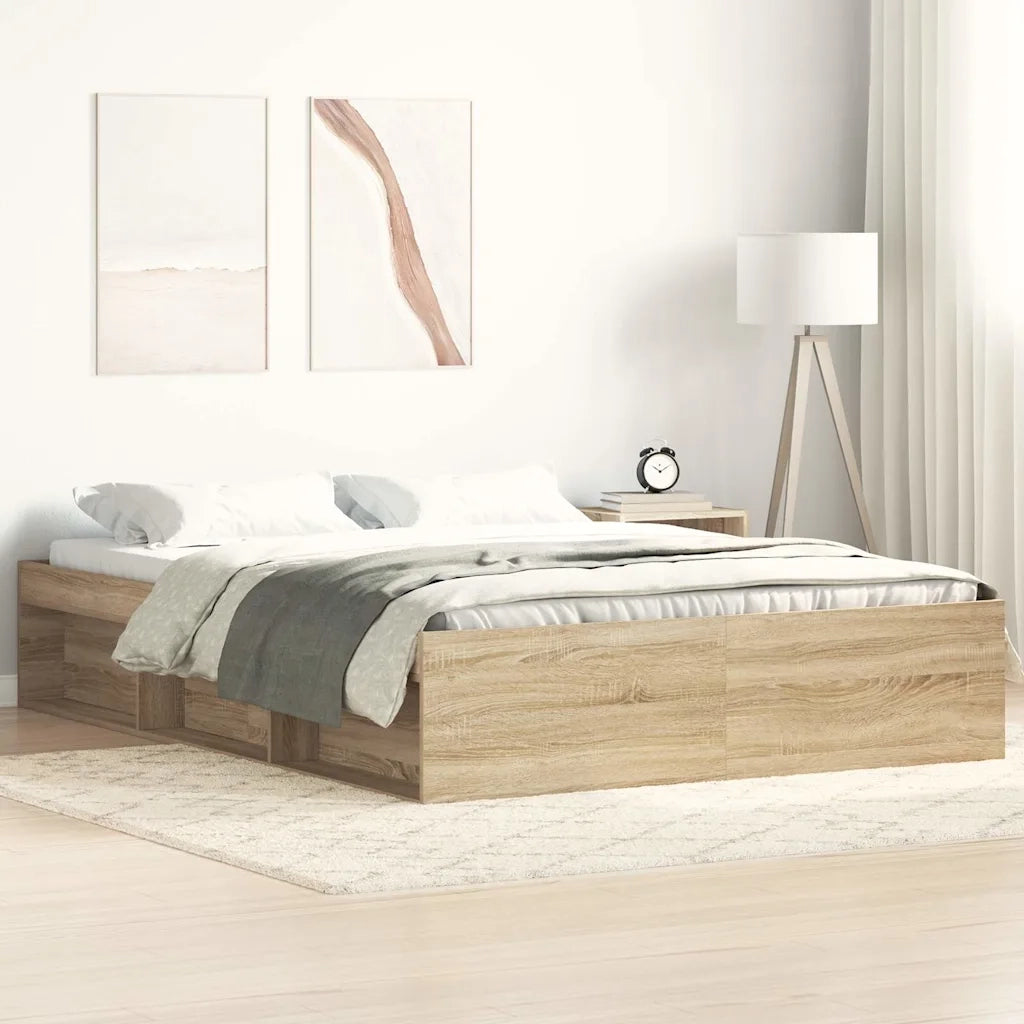 Giroletto-Struttura Letto Rovere Sonoma 160x200 cm