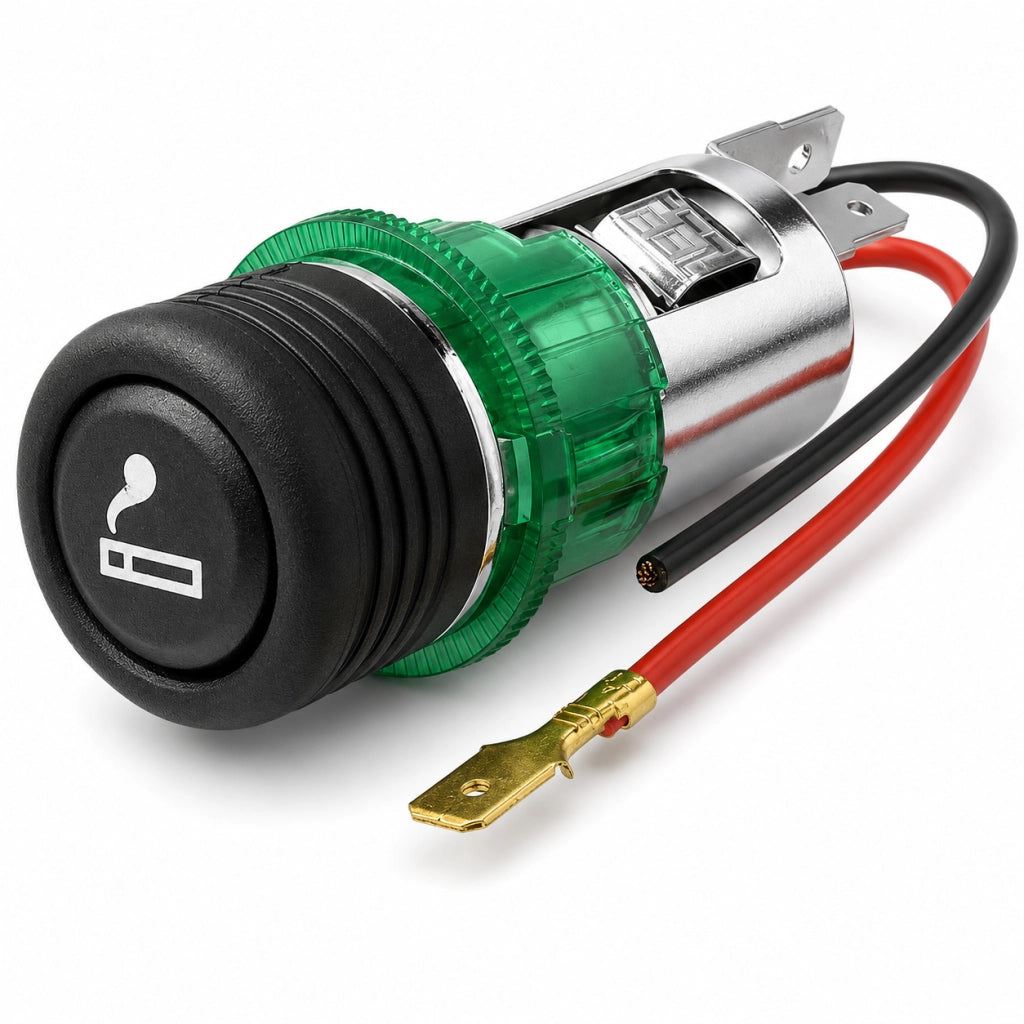Kit Accendisigari per Auto 12V Illuminato Incasso Ø28-29 mm