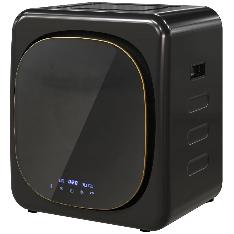 Asciugatrice compatta da 4 kg; 48 per 40 per 56 cm; 6 programmi; touchscreen LED; nera