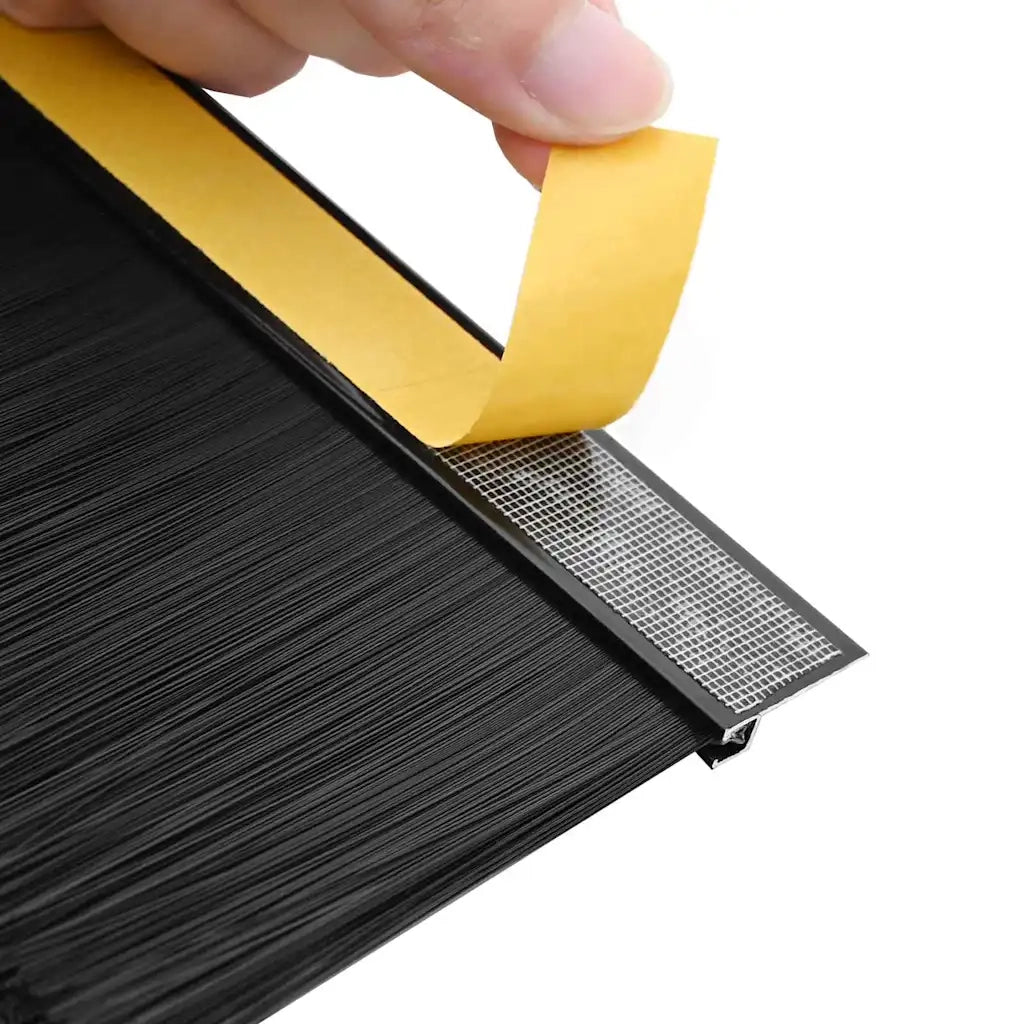Spazzole per porte autoadesive 2 pz Nero 100 cm CFW6933791