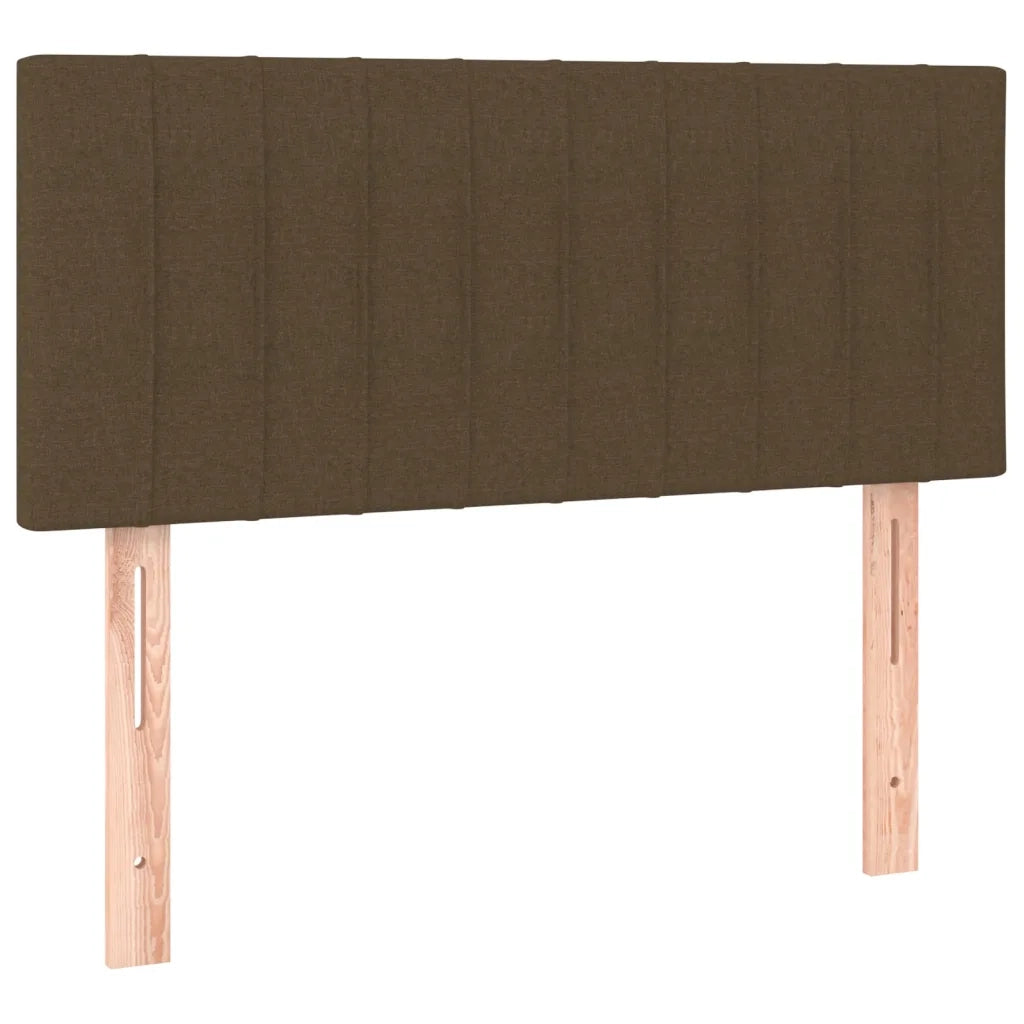 Giroletto a Molle con Materasso Marrone Scuro 90x200 cm Tessuto 3126936