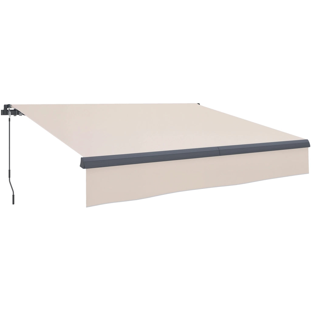 Tendone da Giardino Retrattile Manuale ¨C zephmum ¨C Crema 295x200 cm