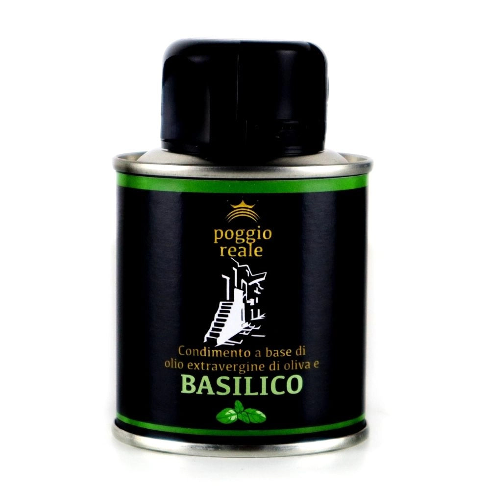 Poggio reale condimento olio extravergine di oliva basilico litri 0,100