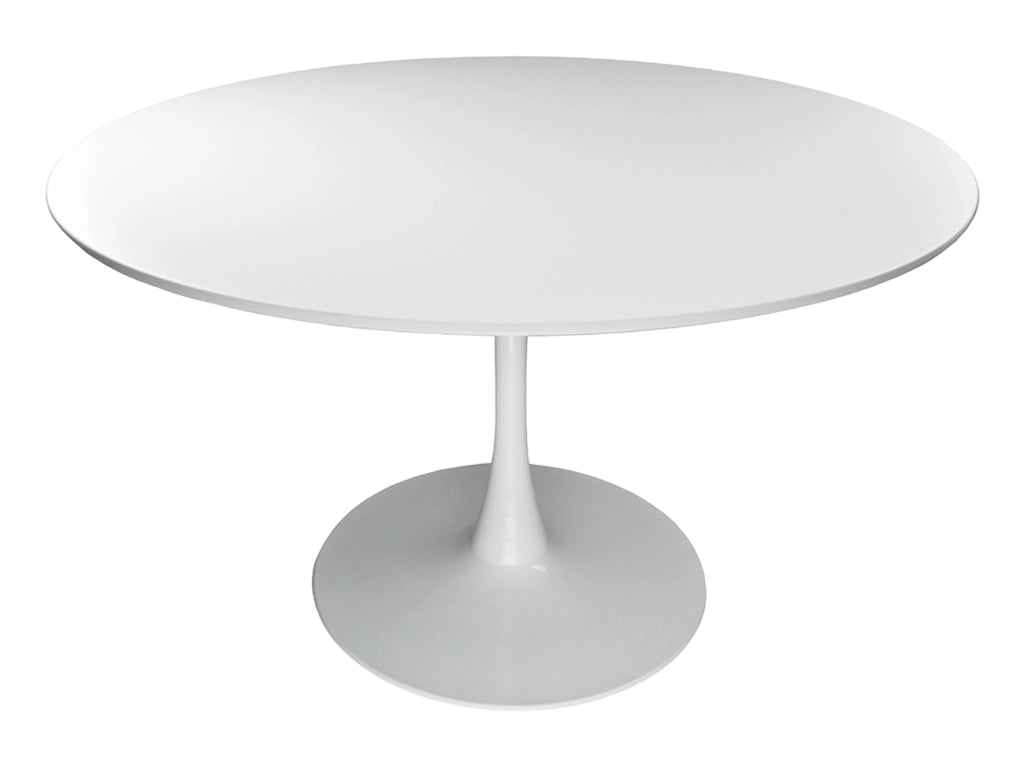 Tavolo rotondo Ø120 cm, tavolo da pranzo tondo bianco  - Omar - TR08-12OMPM