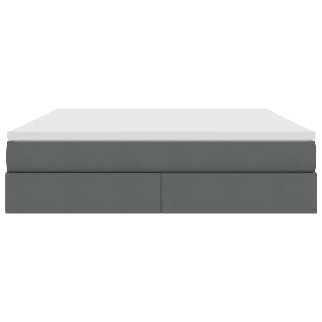 Letto con contenitore e materasso Grigio scuro 160 x 200 cm 3370237