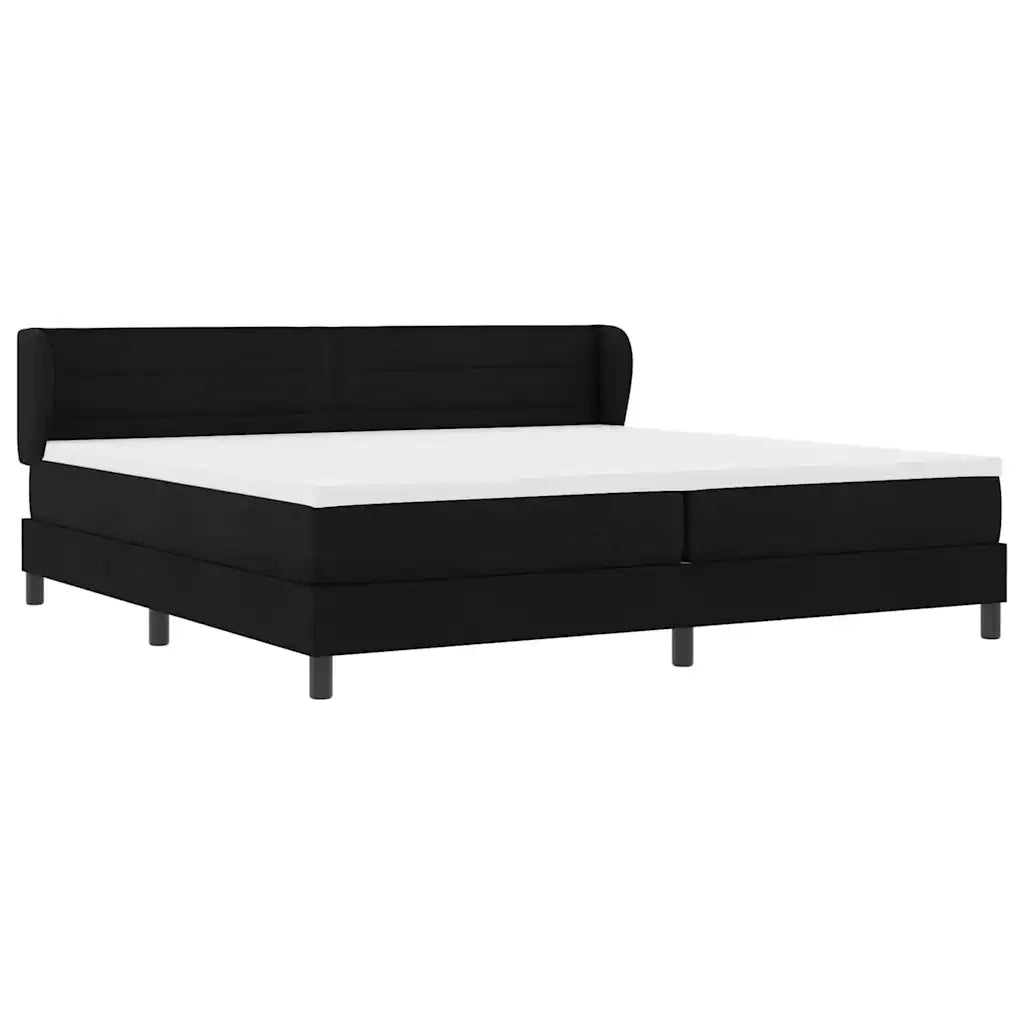 Letto a molle con materasso Nero 200 x 200 cm Tessuto 3339984