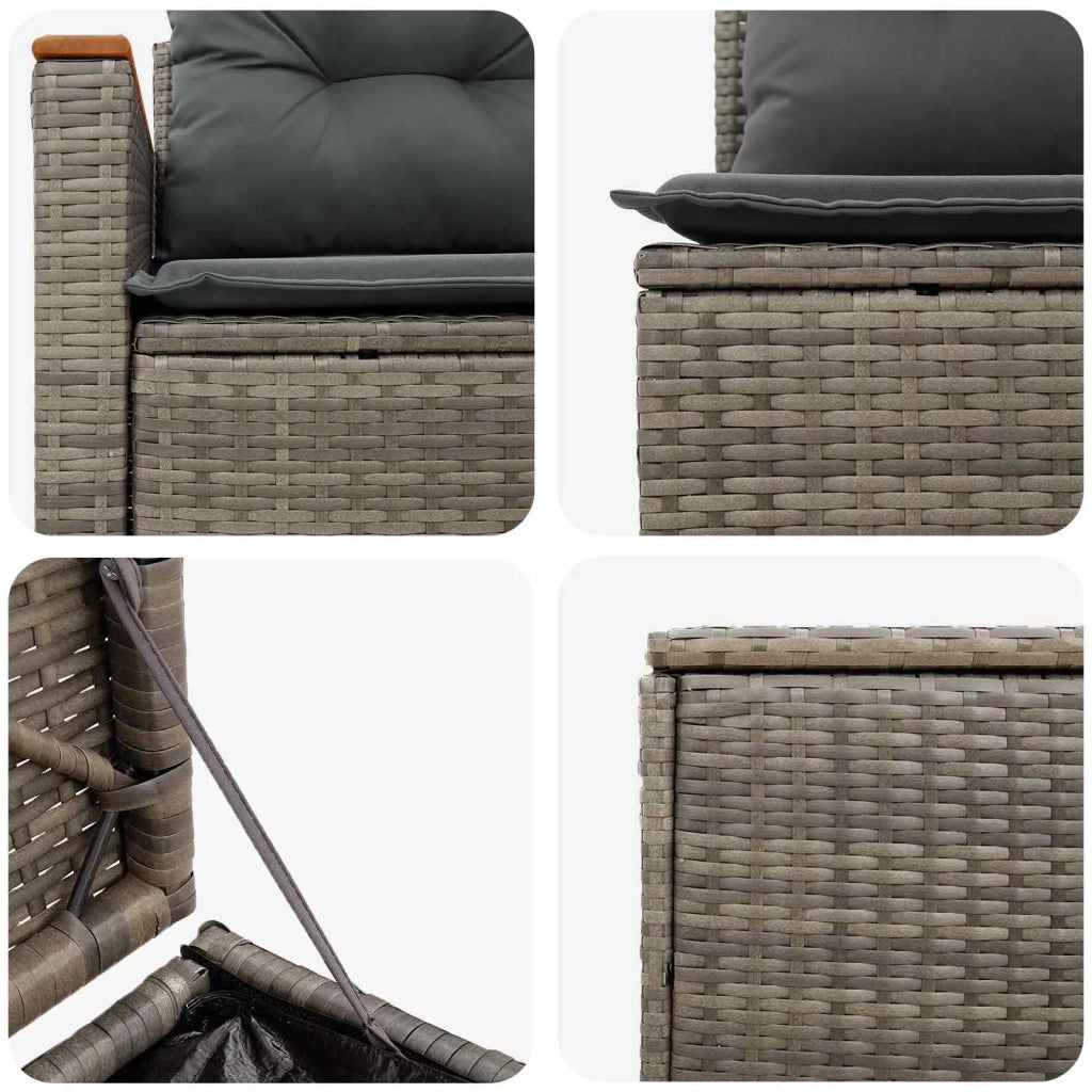 Set di divani 5 pz Grigio e Grigio Scuro 3447950