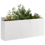 Fioriera-Vaso-Contenitore per Piante 200x40x80 cm in Acciaio Inox