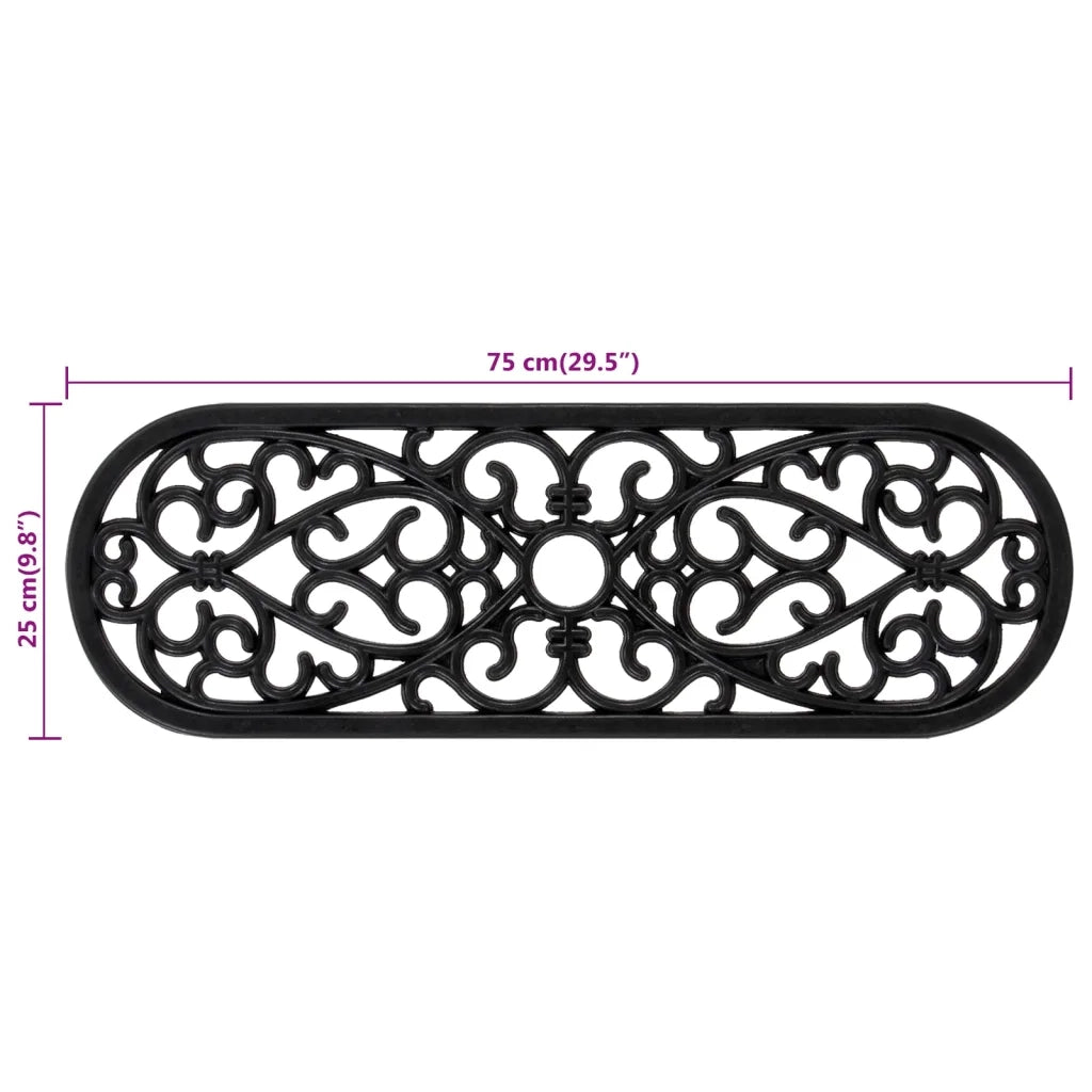 Tappetino per Scale 10 pz | Gradini per Scale 25x75 cm in Gomma