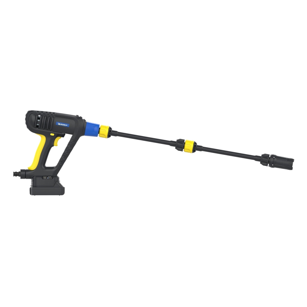 Michelin Idropulitrice Portatile MPX 250EDS, Batteria Ricaricabile (18V) Inclusa, per Veicoli e Auto, con Ugello 4 in 1 Multiuso, con Sistema Doppia Velocità