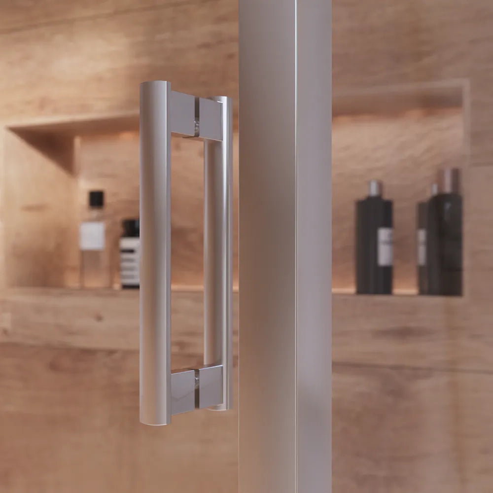Box doccia cromato 130x80cm vetro 6mm trasparente apertura scorrevole h170cm | Sicily