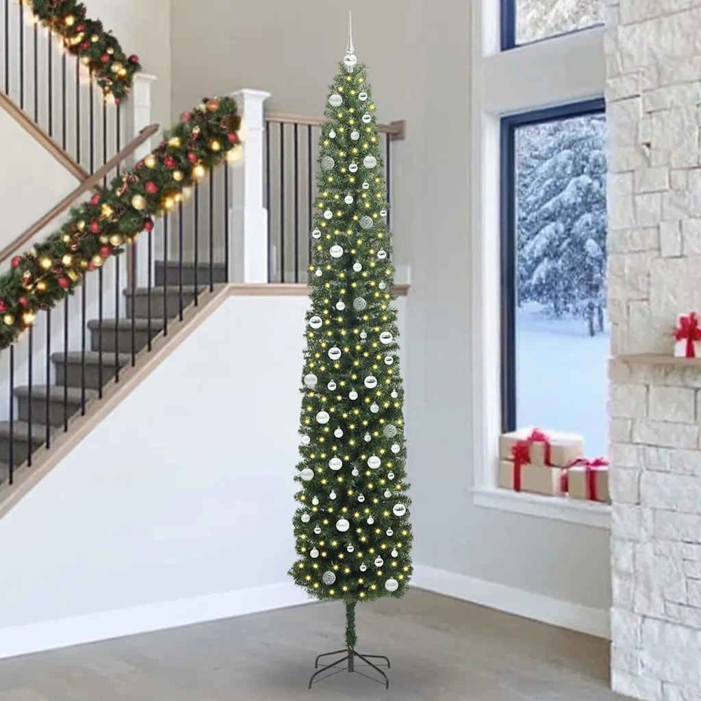 Albero di Natale artificiale con 300 LED Verde 300 cm 3394992