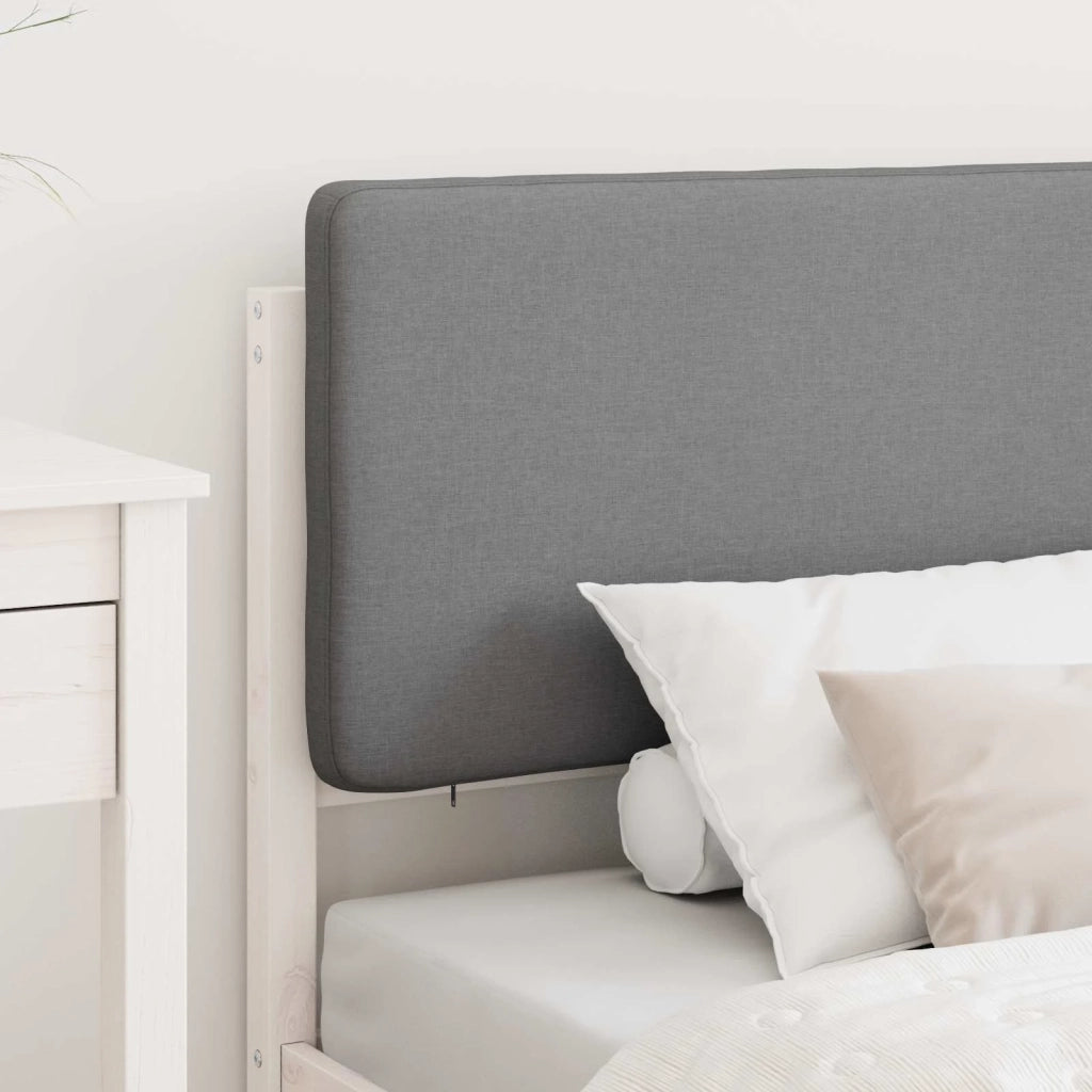 Letto con Testiera Rivestita Grigio chiaro 80 x 200 cm 877943