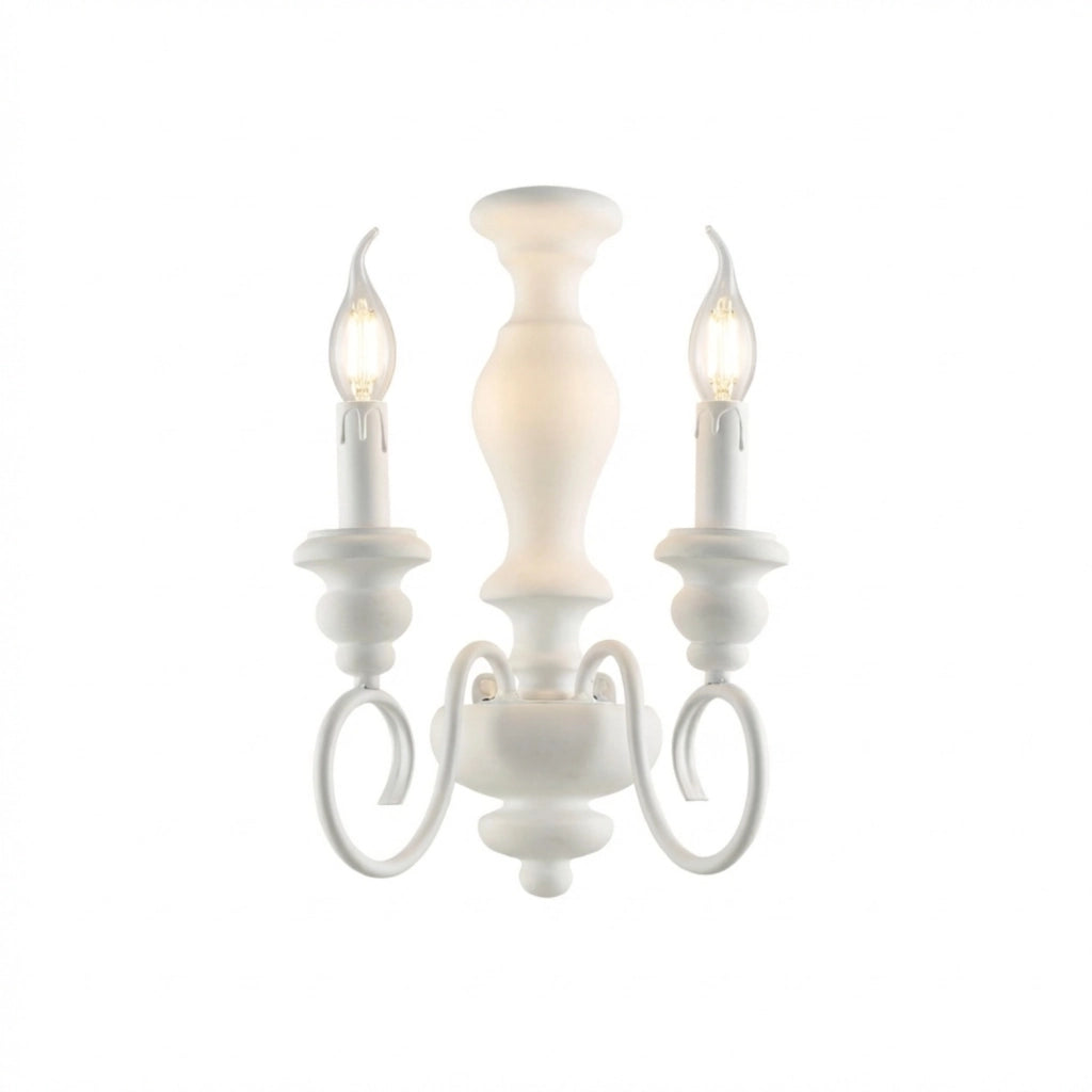 Applique Shabby Chic Cascina Bianco 2 Luci E14