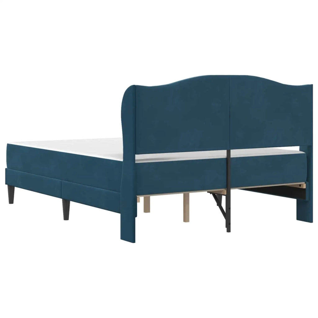 Struttura del letto con testiera Blu 160 x 200 cm Velluto 3415219