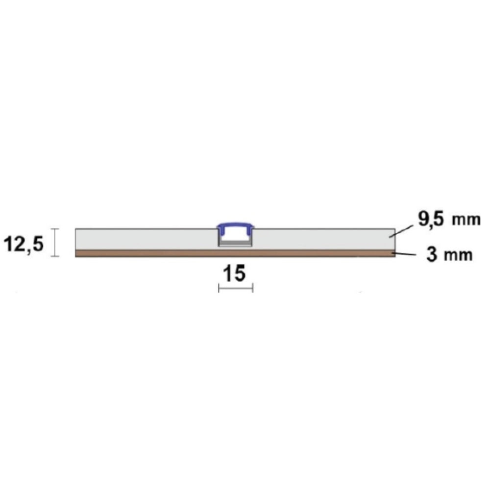 Semilavorato cartongesso fibra alluminio luce led angolo 14,5x29x29 cm 6 pezzi