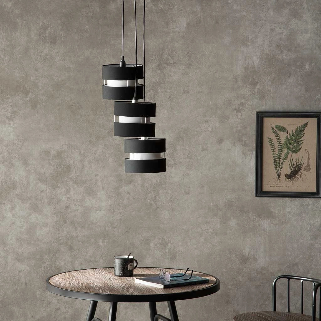 Plafoniera nera 36x33x100h