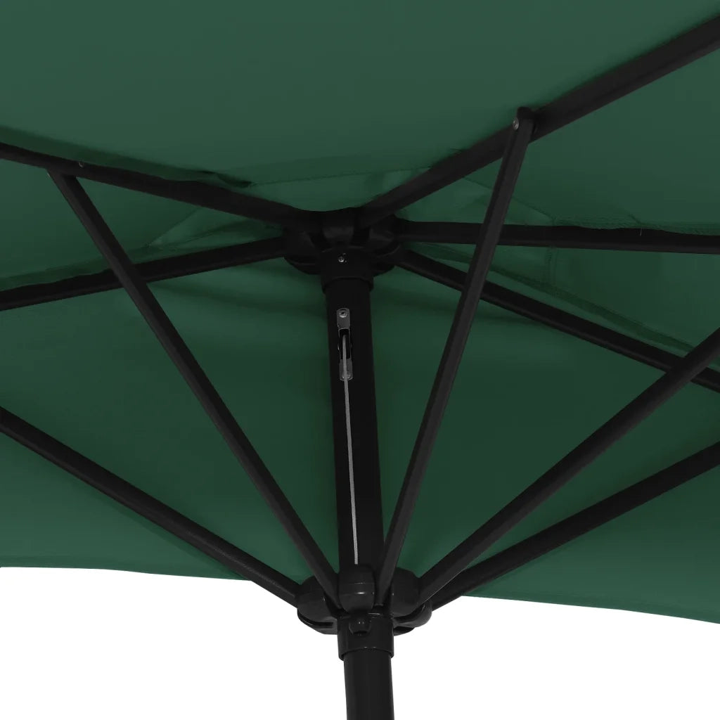 Ombrello | Parasolne da Balcone Palo in Alluminio Verde 300x155 cm a Met¨¤