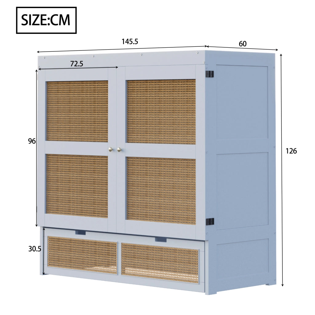 letto a scomparsa legno grigio 140 x 200 cm