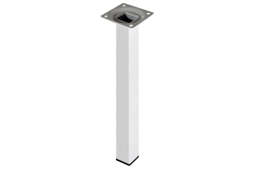 Piede Quadro Bianco 25X25.H 100 Set 5 Pezzi - Masidef