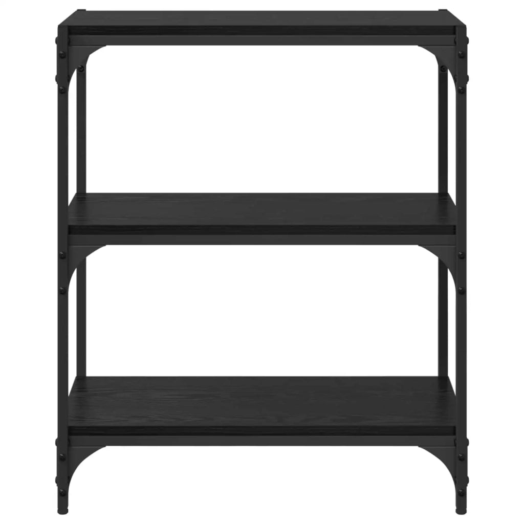 Armadio per Libri Rovere nero 60 x 33 x 70,5 cm 881107