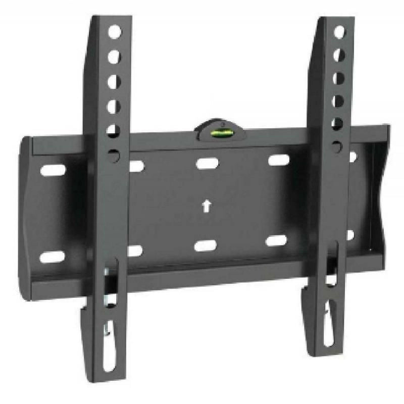 Bravo 92402632 Quadro 1 Staffa a Muro Fissa per TV 15'' 40'' Max 30 Kg VESA 200x200 mm Inclinazione -5° +10° colore Nero