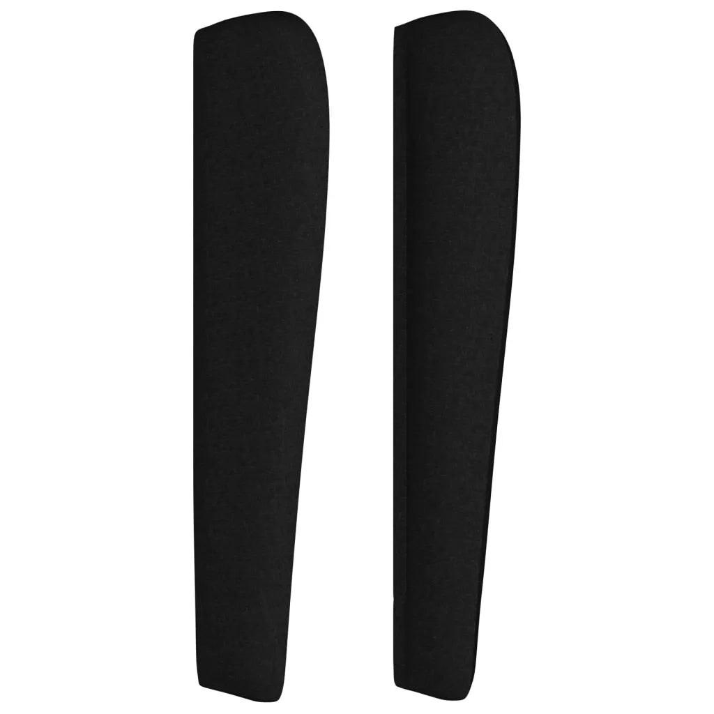 Testiera ad Orecchio Nera 93x23x118/128 cm in Tessuto 3117940