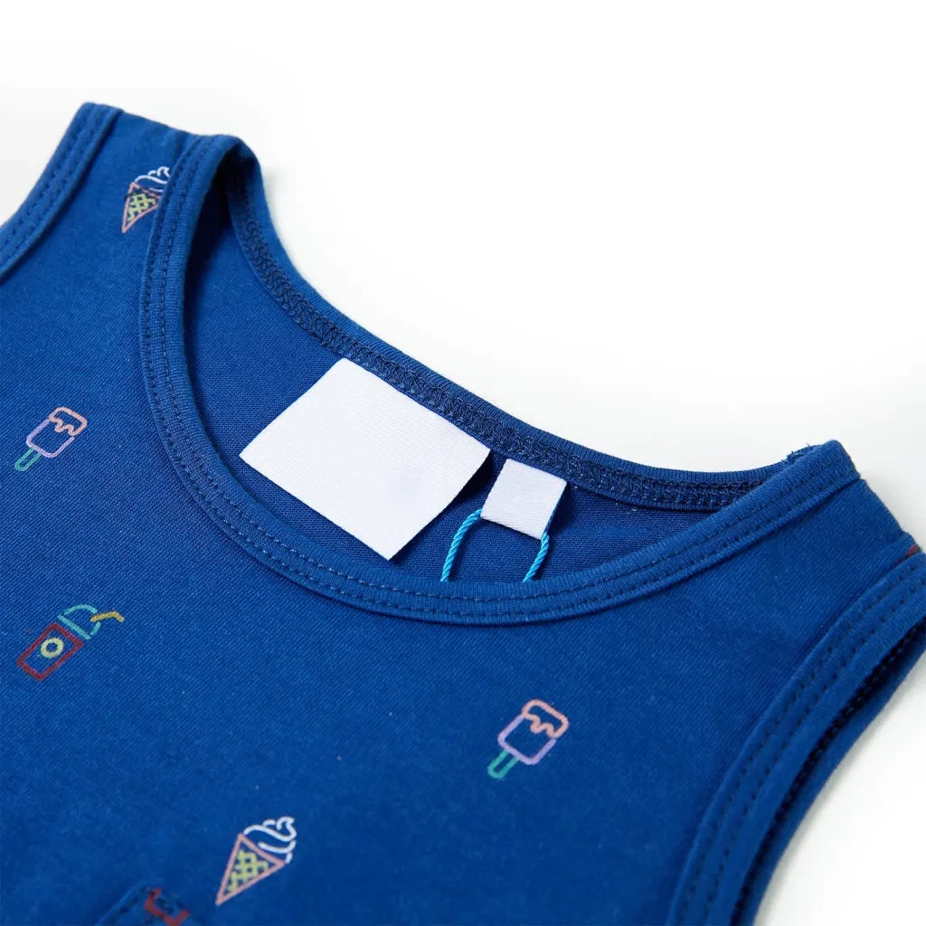 Canotta da Bambino Blu Scuro 140 12353