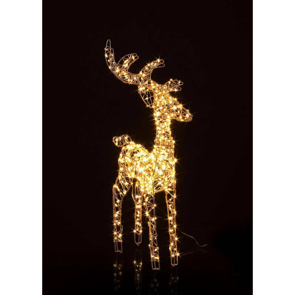 Decorazione Luminosa Renna Hoover 600 Micro Led Formato: 45 cm