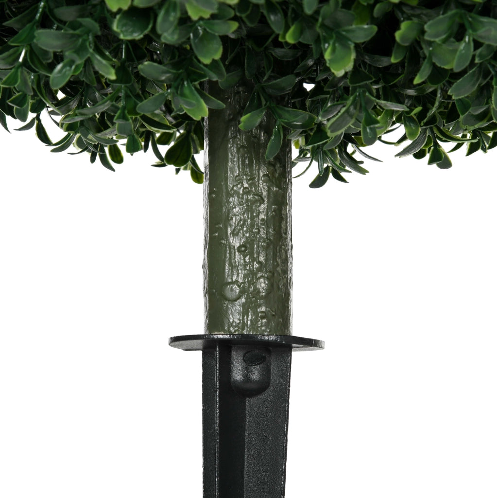 Set 2 alberi artificiali ULEVR di bosso ?40x70 cm con picchetti da terra, plastica verde resistente ai raggi UV