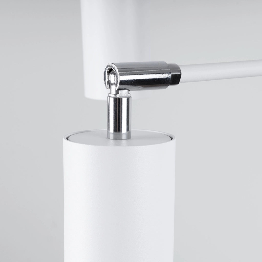 Lampada moderna in acciaio bianco a 6 luci LEMMI Bittersweet Shimmer GU10