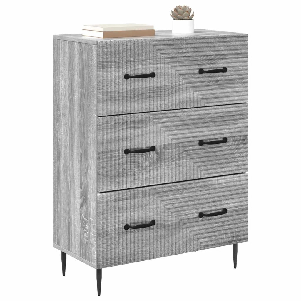 Mobile con Cassetti Sonoma grigio 66 x 34,5 x 89,5 cm 894841