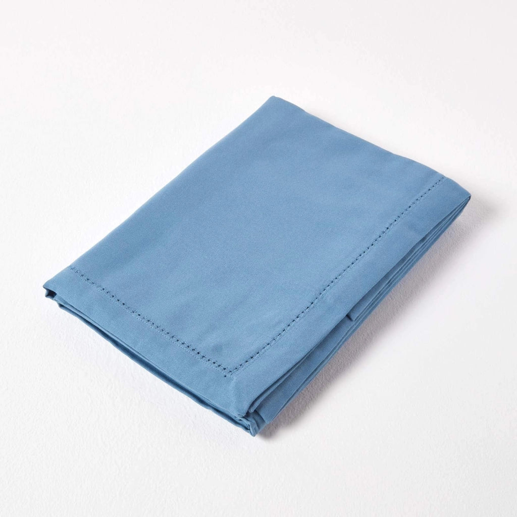 Tovaglia in cotone, blu scuro, 137 x 137 cm