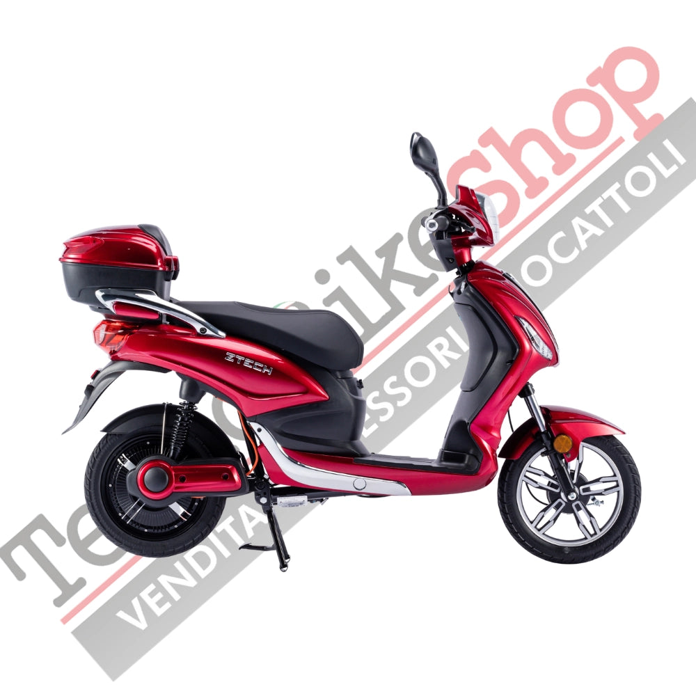 Bicicletta Elettrica Scooter Z-TECH ZT-09-TC 500W 20Ah 48V Batteria Piombo-Rosso