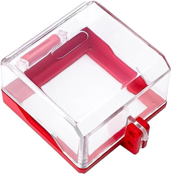 Dichiarazione di Blocco - Box di Blocco - Coperchio di Bottone a Pressione Transparente - Coperchio di Interruttore PC - Protezione Coperchio di Blocco - Adatto a - Transparente - Tipo Coperchio di Interruttore PC
