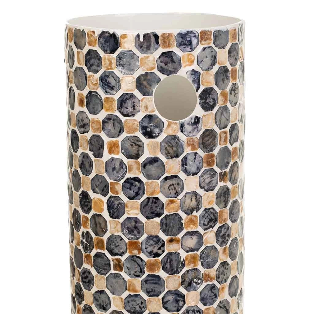 Paragüero de capiz estampado D20x57h cm