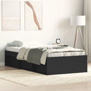 Giroletto-Struttura Letto Nero 75x190 cm Small Single