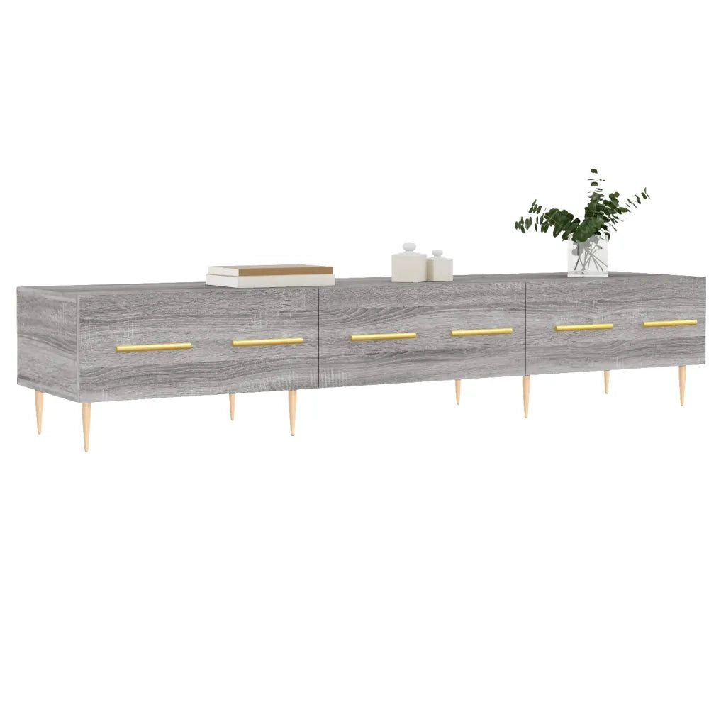 Mobile Porta TV Grigio Sonoma 150x36x30 cm in Legno Multistrato 829146