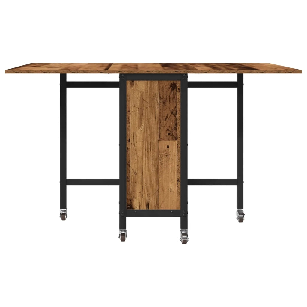 Tavolo da pranzo pieghevole con ruote 130 x 80 x 76,5 cm 8006047