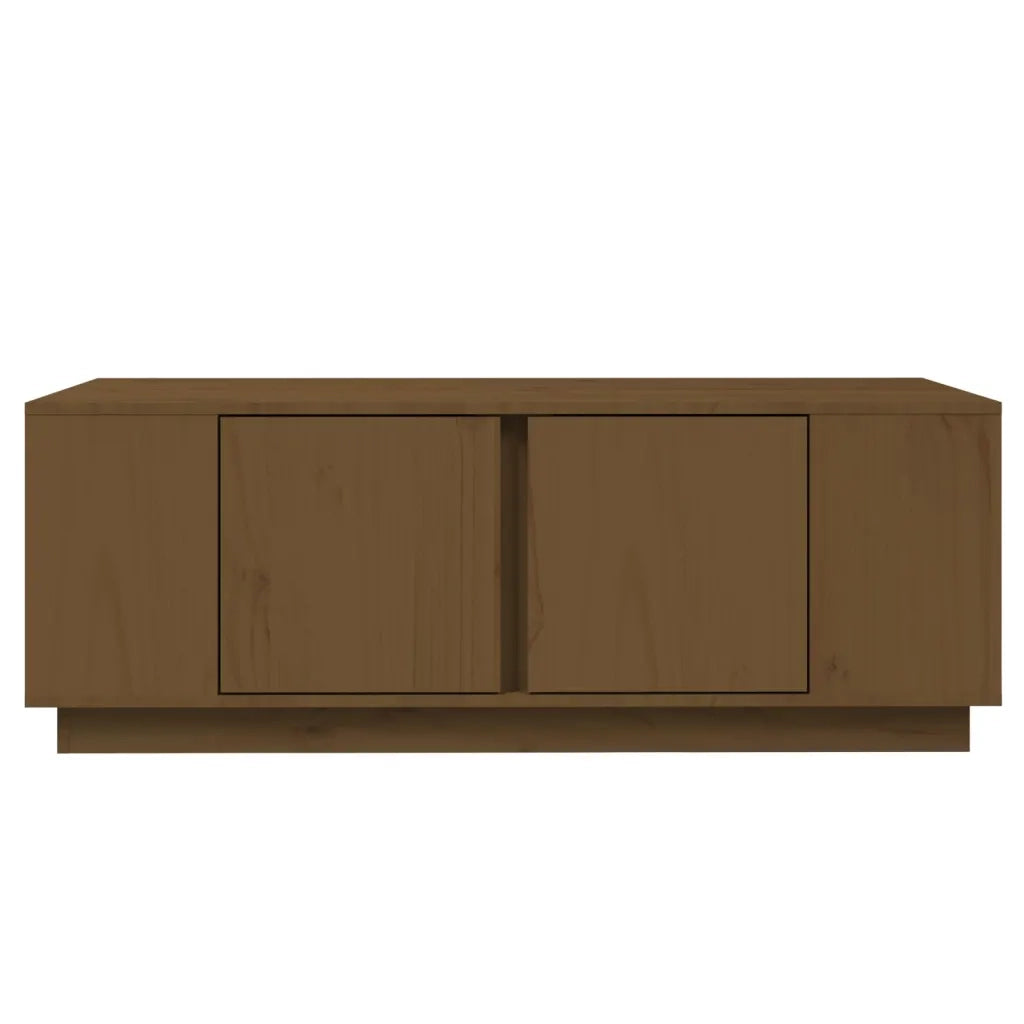 Tavolino da Salotto ambra 110x50x40 cm Legno Massello di Pino 814432