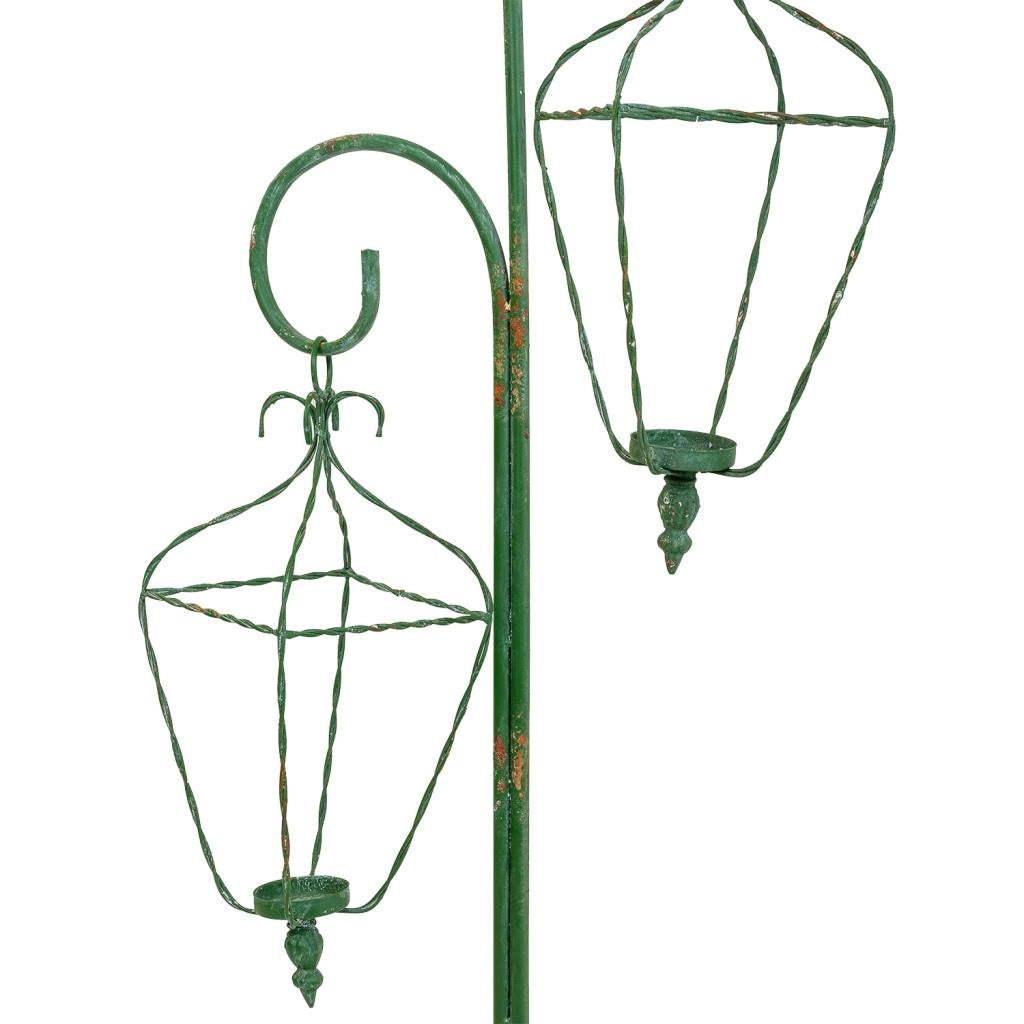 Lanterne con supporto in metallo 35x31x115h cm