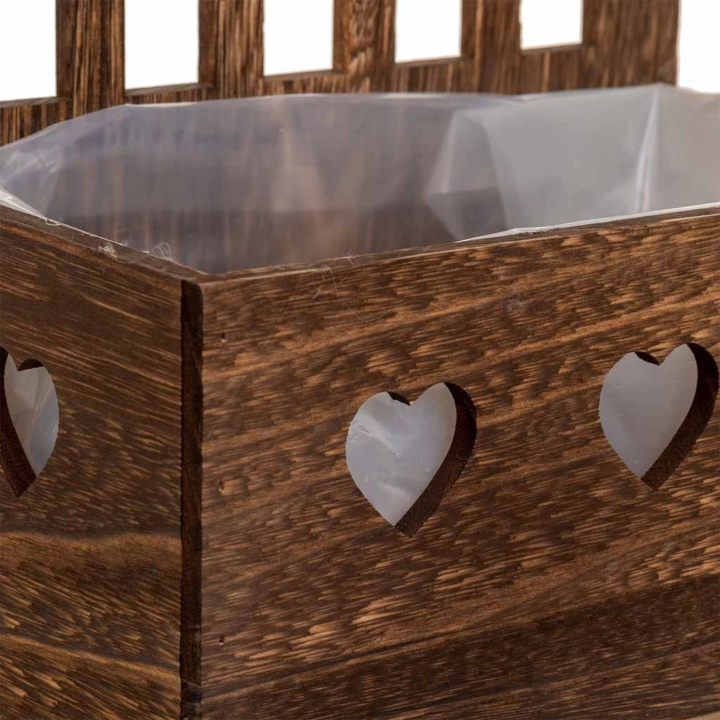 Supporto in legno marrone 25x15x35,5h