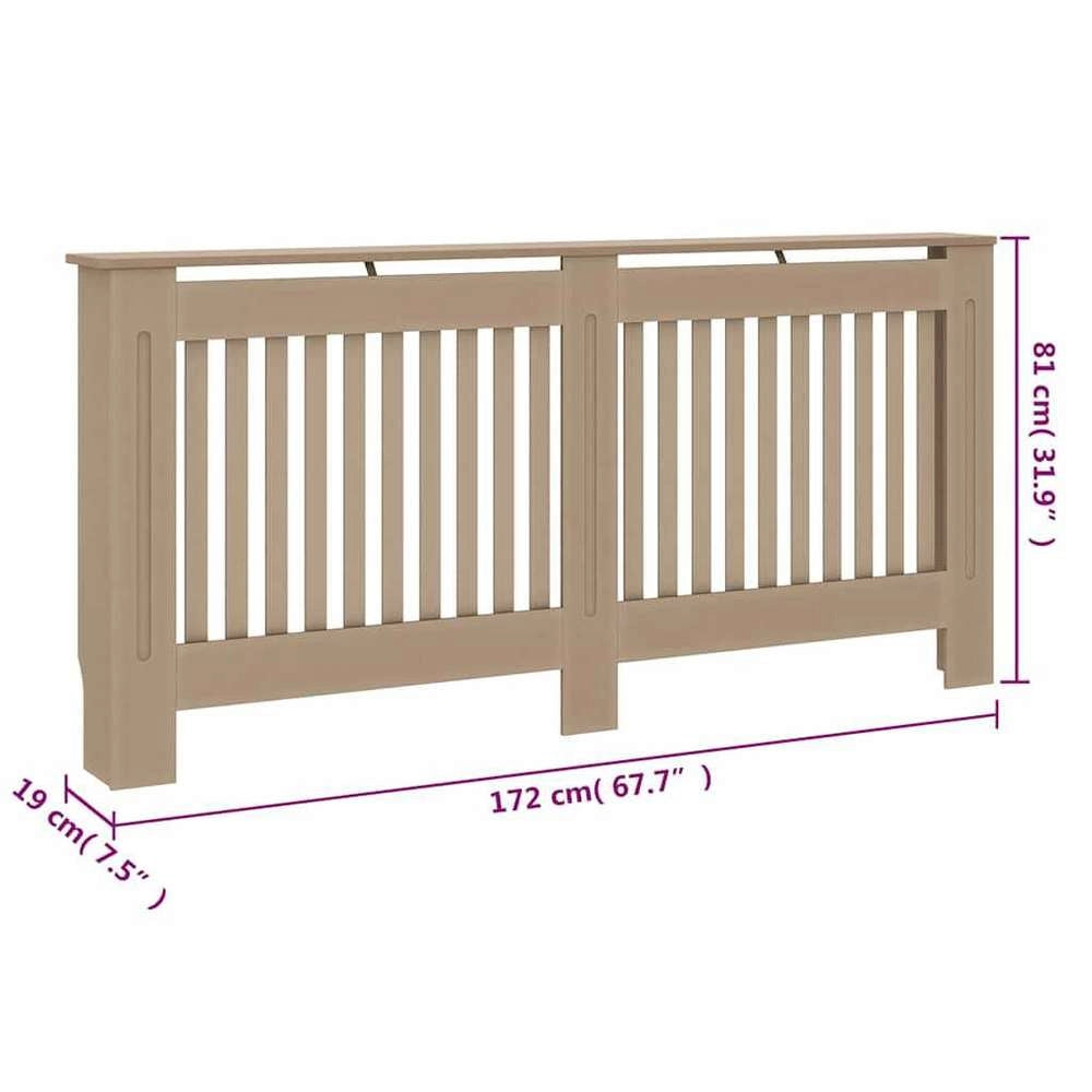 Radiator Cover 172x19x81 Cm MDF