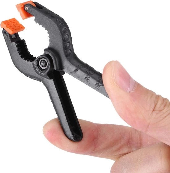 Set di viti a molla in metallo e plastica nera - 5 pollici