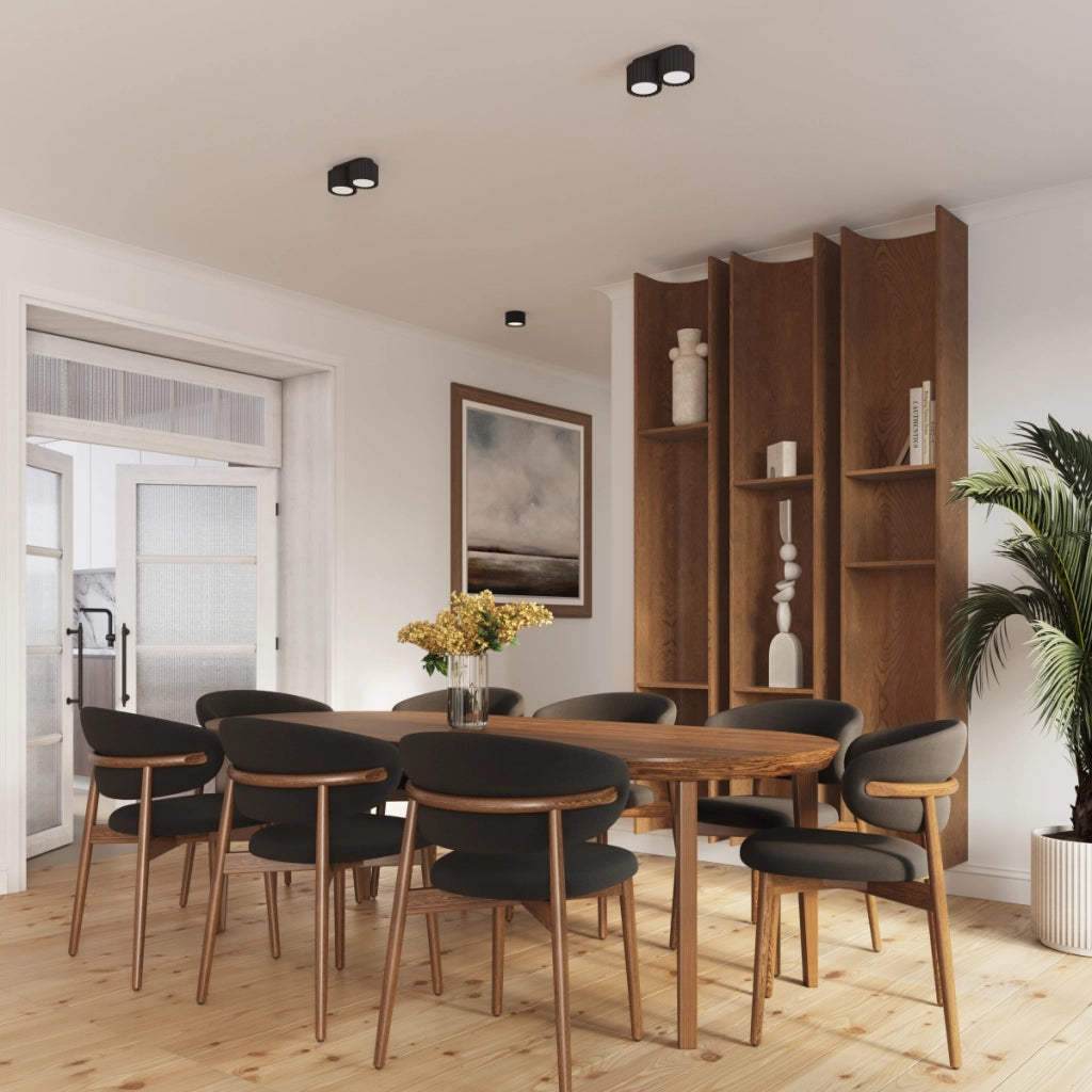 Lampada da soffitto AURA 1 nero Gx53