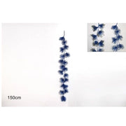 Ghirlanda glitterata 150cm blu