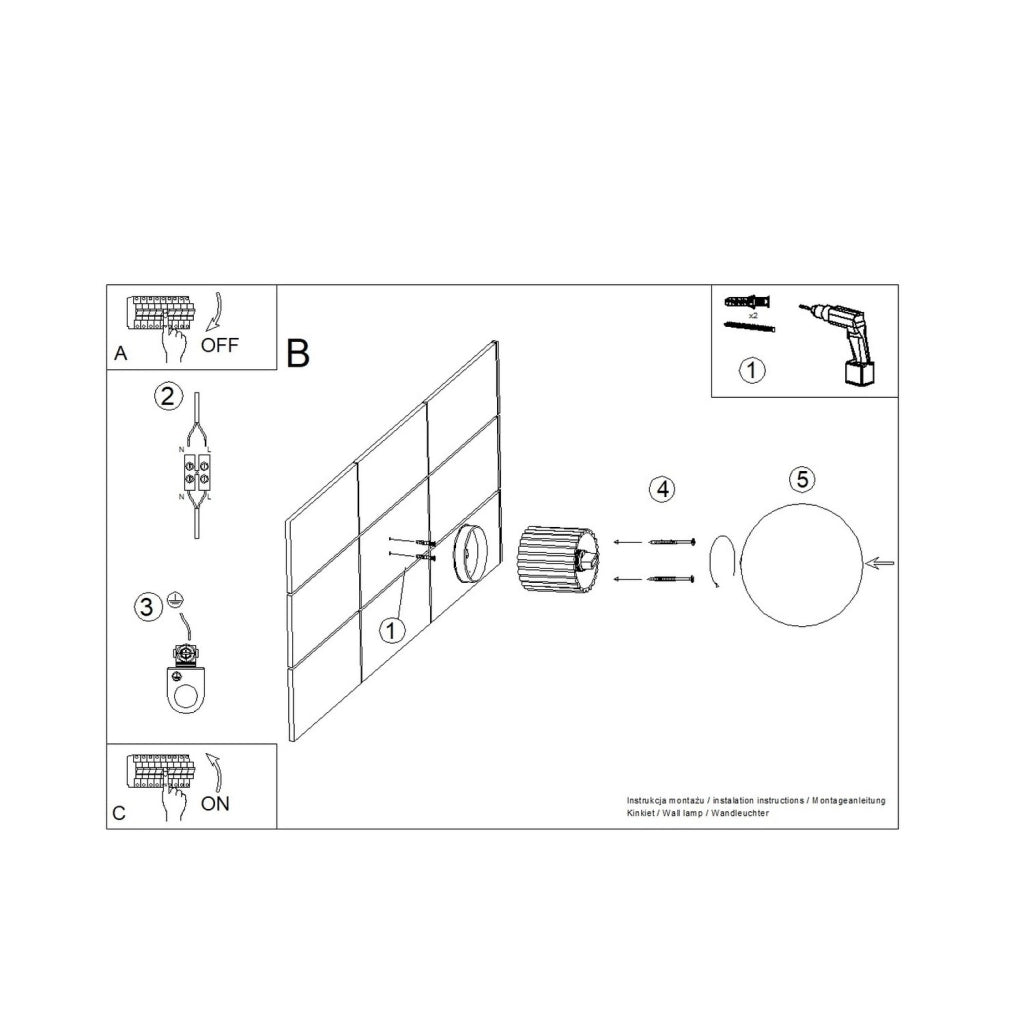 Applique HALO giallo IP44